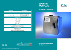 EBG Stat 1020/820 - Erba Lachema sro