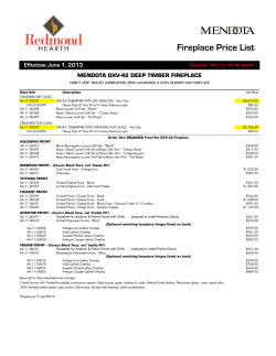 MENDOTA DXV-42 Timberfire Redmond Hearth Price List