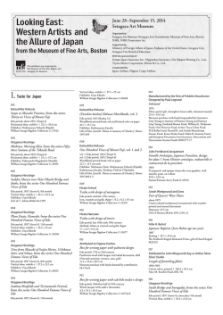 Looking East: Western Artists and the Allure of Japan