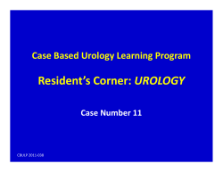Case 11 - Urology