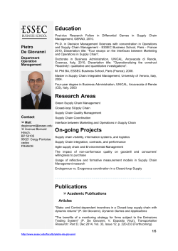 Curriculum Vitae (pdf) - ESSEC Business School