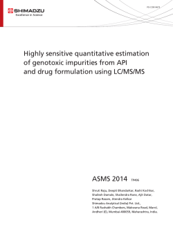 Highly sensitive quantitative estimation of genotoxic