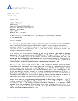 John E. Burke, Ph.D. - Accreditation Association for Ambulatory