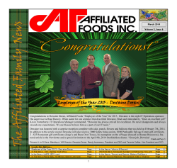 +March - Affiliated Foods Inc