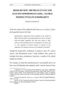 global perspectives on subsidiarity