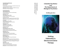 ECT Course Brochure - Columbia University