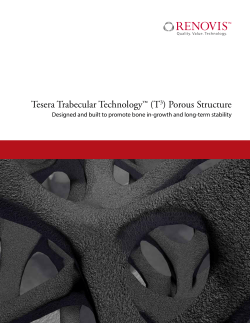Tesera Trabecular Technology Technical Brochure (PDF)