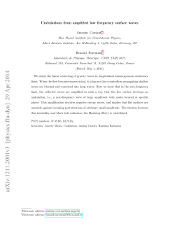 arXiv:1211.2001v3 [physics.flu-dyn] 29 Apr 2014