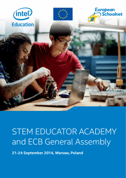 STEM EDUCATOR ACADEMY and ECB General Assembly