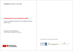 Liechtenstein Trust Conference 2014