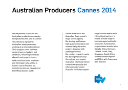 Australian Producers at Cannes