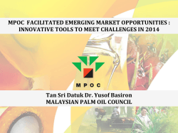 Million MT - Malaysian Palm Oil Council