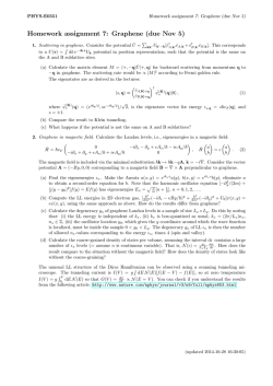 Homework assignment 7: Graphene (due Nov 5)