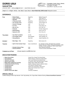DJU Resume 2014-01