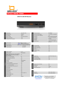 DRACO DVB T2-Specs Rev1.4 [Compatibility Mode]