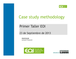 Taller 1 case study methodology