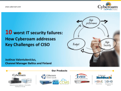 Presentation PDF - Baltic Cyber Security Forum