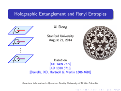 Holographic Entanglement and Renyi Entropies
