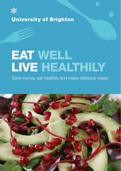 Healthy Eating Booklet - Author: Sue Burnett
