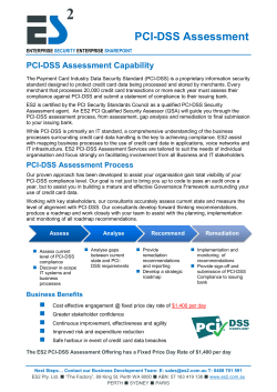 PCI-DSS Assessment