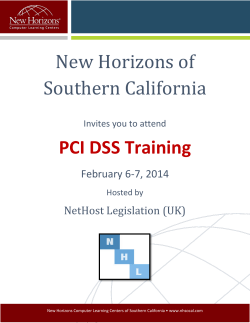New Horizons of Southern California PCI DSS Training