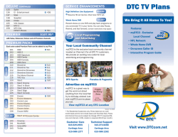 DTC TV Plans - DTC Communications