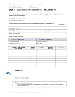 SECURITIES TRANSFER-IN FORM
