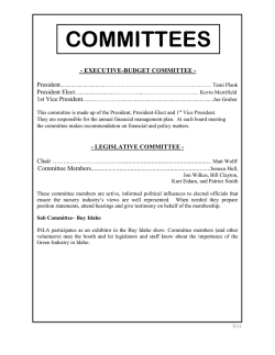 INLA Committees - The Idaho Nursery and Landscape Association