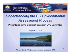 Understanding the BC Environmental Assessment Process
