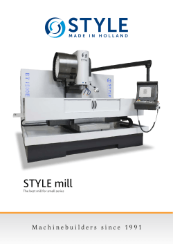 STYLE mill - STYLE CNC Machines