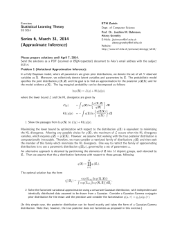 Variational Approximation [pdf] - Department of Computer Science
