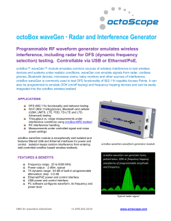 octoBox waveGen * Radar and Interference Generator