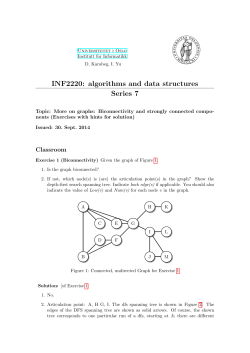 INF2220: algorithms and data structures Series 7