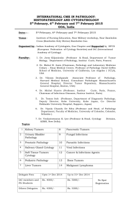 INTERNATIONAL CME IN PATHOLOGY