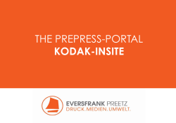 THE PREPRESS-PORTAL KODAK-INSITE - Evers