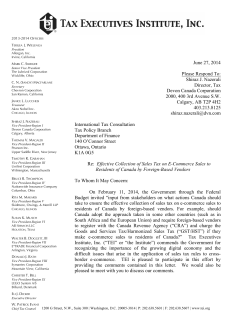 Effective Collection of Sales Tax on E-Commerce