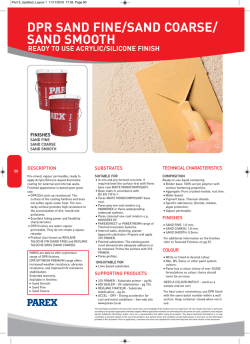 DPR SAND FINE/SAND COARSE/ SAND SMOOTH