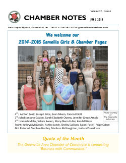 June 2014 - Greenville Area Chamber of Commerce
