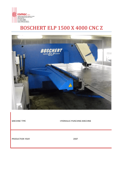BOSCHERT ELP 1500 X 4000 CNC Z