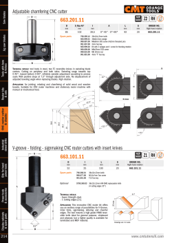 folding - signmaking CNC router cutters with insert