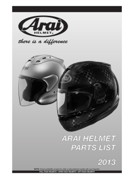 Arai partsbook 02/2004-!