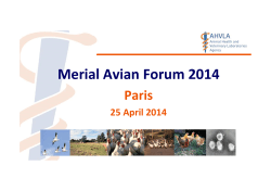 View - merial avian forum 2014