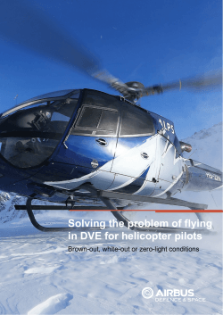Solving the problem of flying in DVE for helicopter pilots