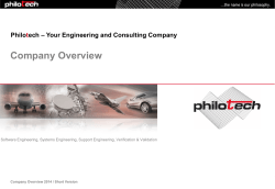 Philotech company overview
