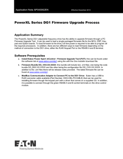 PowerXL Series DG1 Firmware Upgrade Process