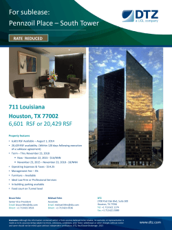 For sublease: Pennzoil Place – South Tower - jll