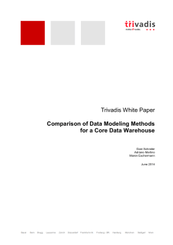 Comparison of Data Modeling Methods for a Core Data