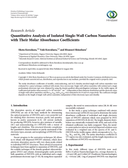 Quantitative Analysis of Isolated Single