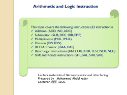 arithmetic and logic