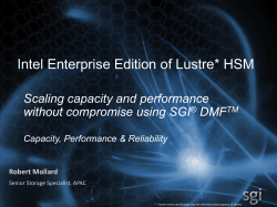 Intel Enterprise Edition of Lustre HSM – Robert Mollard